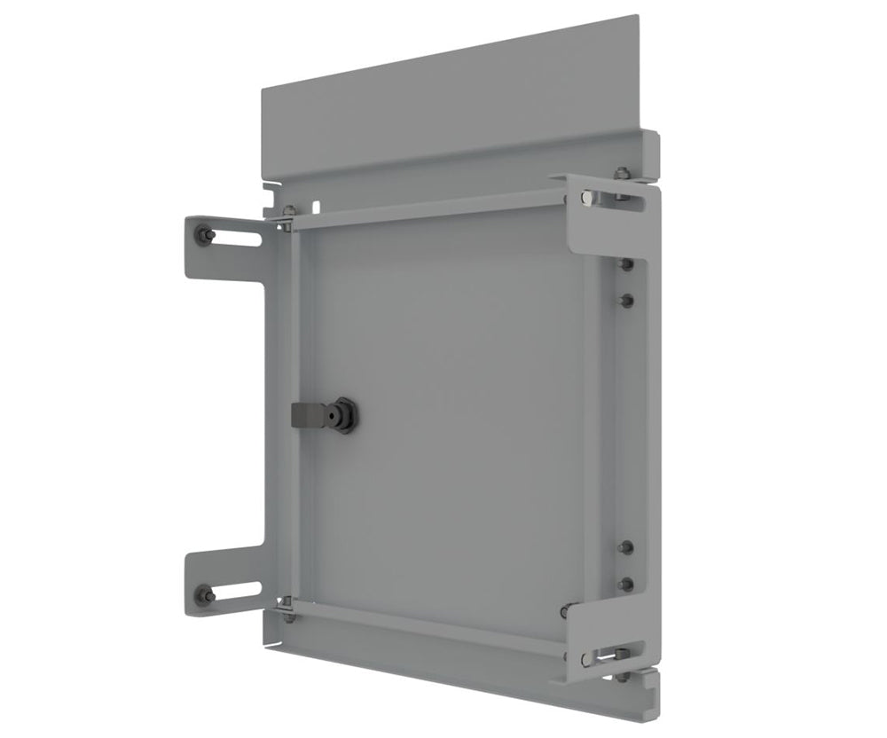 Mild Steel Escutcheon Kit Panel / Inner Door -IP3X, to fit 400Hx400W Sloping Roof enclosure