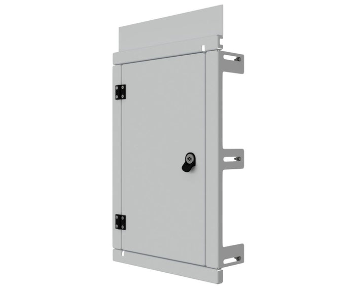 Mild Steel Escutcheon Kit Panel / Inner Door -IP3X, to fit 600x400 Sloping Roof enclosure