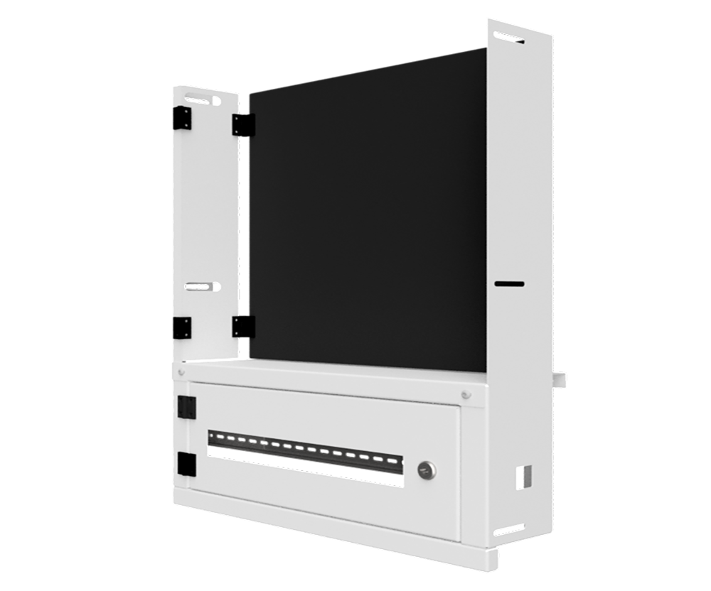 Mild Steel Powder Coated White IP3X Distribution Board Kit with Type X 700Hx500Wx300D