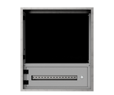 Mild Steel Powder Coated White IP3X Distribution Board Kit with Type X 700Hx500Wx300D