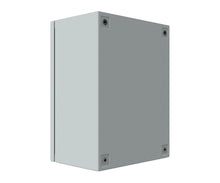 Load image into Gallery viewer, RAL7035 Powder Coated, Galvanised Mild Steel Enclosure 400Hx400Wx200D - 1.5mm

