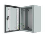 RAL7035 Powder Coated, Galvanised Mild Steel Enclosure 400Hx400Wx250D - 1.5mm