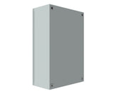 RAL7035 Powder Coated, Galvanised Mild Steel Enclosure 600Hx400Wx200D - 1.5mm
