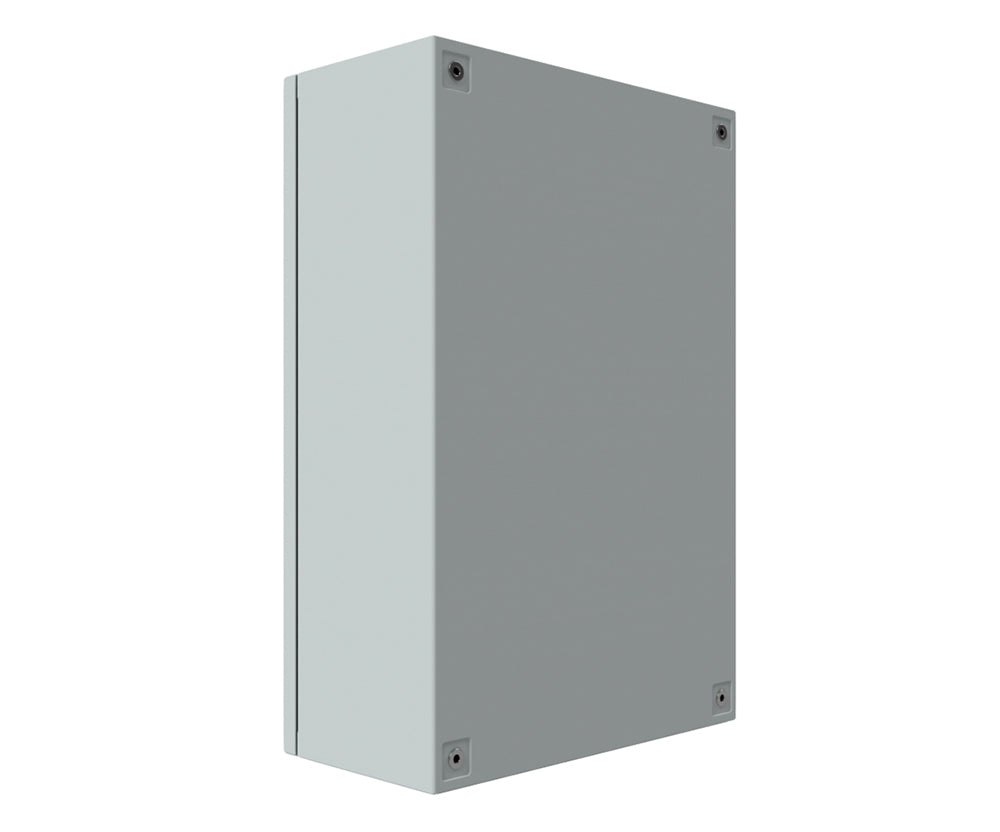 RAL7035 Powder Coated, Galvanised Mild Steel Enclosure 600Hx600Wx200D - 1.5mm