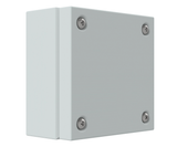 RAL7035 Powder Coated, GAL Mild Steel Terminal Box 150Hx150Wx120D - 1.2mm