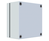 RAL7035 Powder Coated, GAL Mild Steel Terminal Box 200Hx200Wx120D - 1.2mm - with nutserts