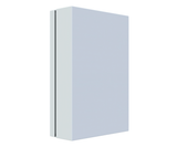 RAL7035 Powder Coated, GAL Mild Steel Terminal Box 300Hx150Wx80D - without nutserts - Discont