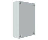 RAL7035 Powder Coated, GAL Mild Steel Terminal Box 400Hx200Wx120D - 1.2mm - with nutserts