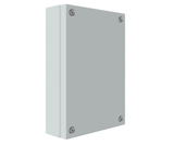 RAL7035 Powder Coated, GAL Mild Steel Terminal Box 400Hx300Wx80D - without nutserts - Discont
