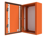 X15 Orange Powder Coated, Galvanised Mild Steel Enclosure 1200Hx800Wx300D - 1.5mm