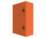 X15 Orange Powder Coated, Galvanised Mild Steel Enclosure 1200Hx800Wx300D - 1.5mm