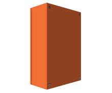 Load image into Gallery viewer, X15 Orange Powder Coated, Galvanised Mild Steel Enclosure 600Hx400Wx200D - 1.5mm
