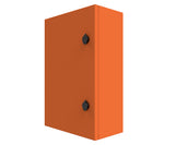 X15 Orange Powder Coated, Galvanised Mild Steel Enclosure 600Hx400Wx200D - 1.5mm