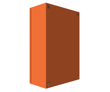 Load image into Gallery viewer, X15 Orange Powder Coated, Galvanised Mild Steel Enclosure 800Hx600Wx200D - 1.5mm -Discont (Stock)
