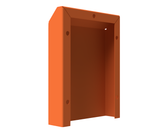 X15 Orange Mild Steel Vent Hood - 245Hx178Wx50D (Fit 148x148 on 200D Enclosure)