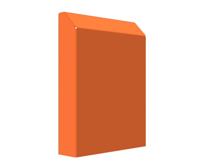 X15 Orange Mild Steel Vent Hood - 245Hx178Wx50D (Fit 148x148 on 200D Enclosure)