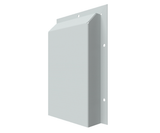RAL7035 Zinc Anneal, Vent Hood, with External Flange - 300Hx200Wx50D
