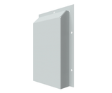 RAL7035 Zinc Anneal, Vent Hood, with External Flange - 400Hx300Wx50D