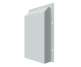 RAL7035 Zinc Anneal, Vent Hood, with External Flange - 475Hx375Wx75D