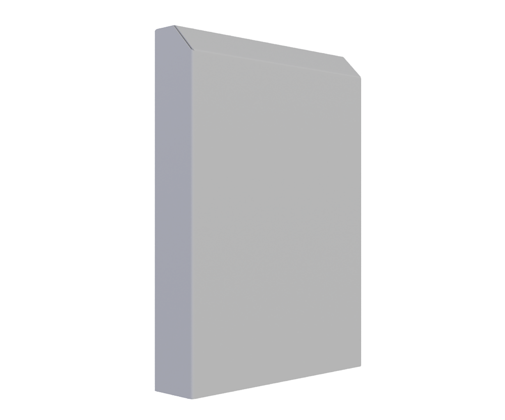 RAL7035 Zinc Anneal, Vent Hood - 475Hx375Wx80D