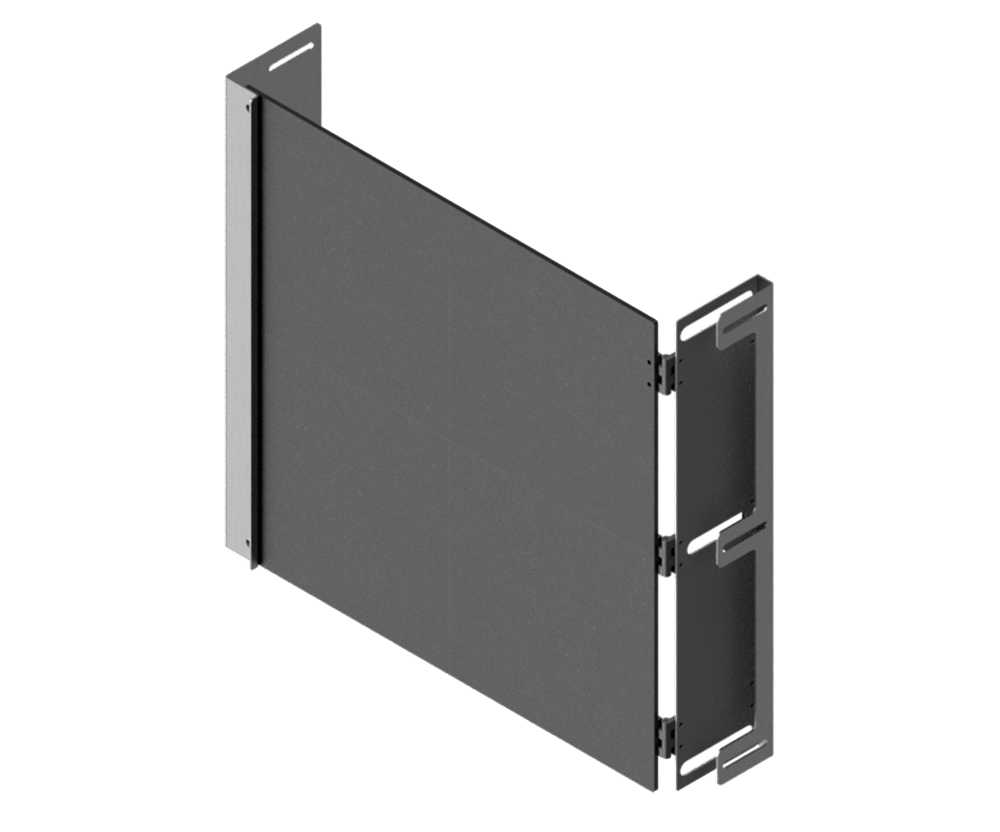 316 Stainless Steel TypeX Black Meter Panel - To fit 800Hx600W enclosu ...