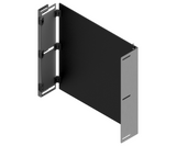 Type X Black Meter Panel - To fit 800Hx600W Sloping Roof External Hinge Enclosure - POA